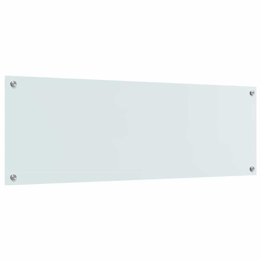 Keuken Spatscherm 2 pcs Wit 120 x 40 cm gehard glas