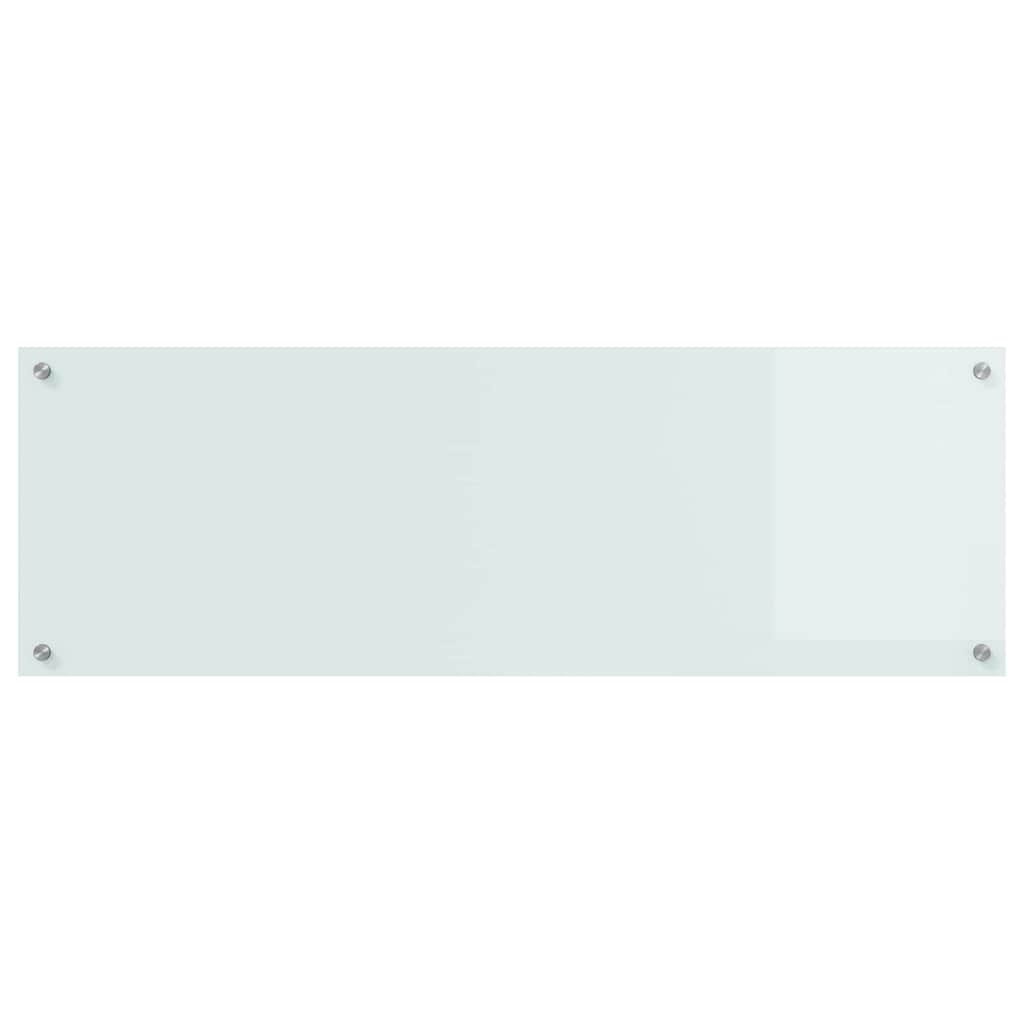 Keuken Spatscherm 2 pcs Wit 120 x 40 cm gehard glas