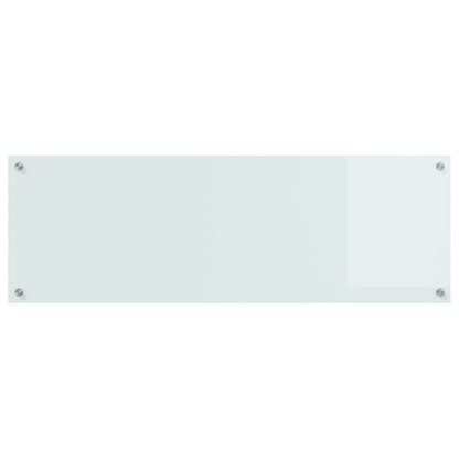Keuken Spatscherm 2 pcs Wit 120 x 40 cm gehard glas