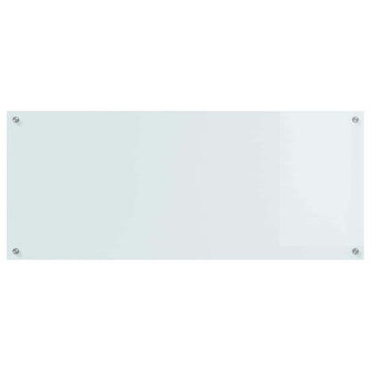 Keukenachterwand 2 pcs Wit 120 x 50 cm gehard glas