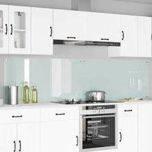 Keukenachterwand 2 pcs Wit 120 x 60 cm gehard glas