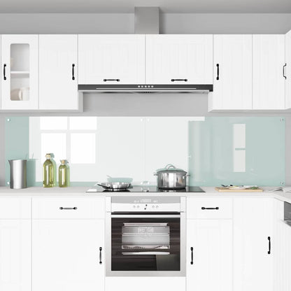 Keukenachterwand 2 pcs Wit 120 x 60 cm gehard glas