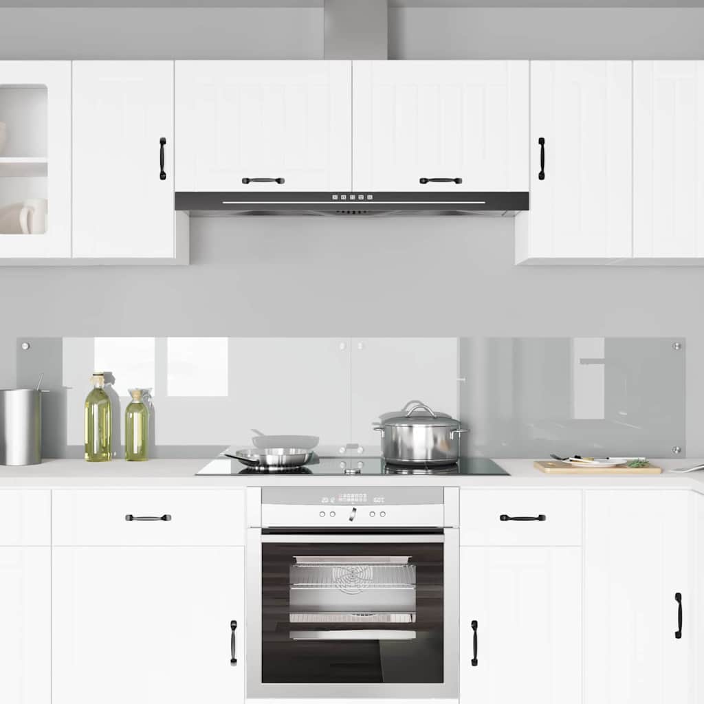 Keuken Achterwand 2 pcs Doorzichtig 110 x 40 cm gehard glas