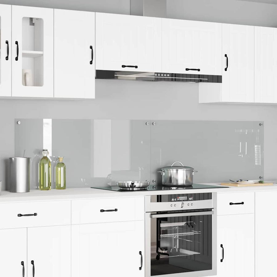 Keuken Achterwand 2 pcs Doorzichtig 110 x 50 cm gehard glas