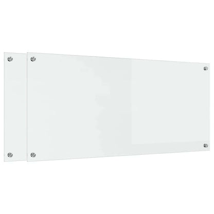 Keuken Achterwand 2 pcs Doorzichtig 110 x 50 cm gehard glas