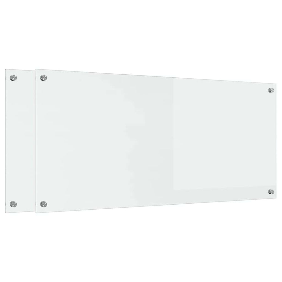 Keuken Achterwand 2 pcs Doorzichtig 110 x 50 cm gehard glas
