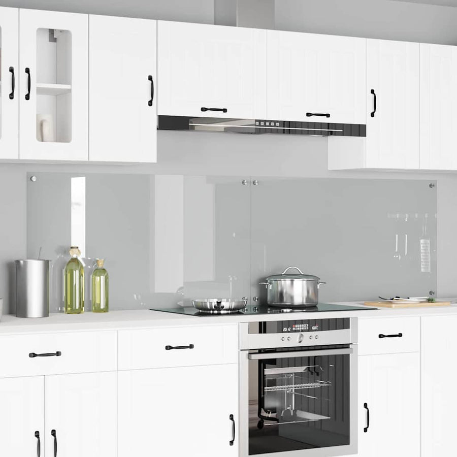 Keuken Spatscherm 2 Pcs 110 X 60 Cm Gehard Glas Doorzichtig 2