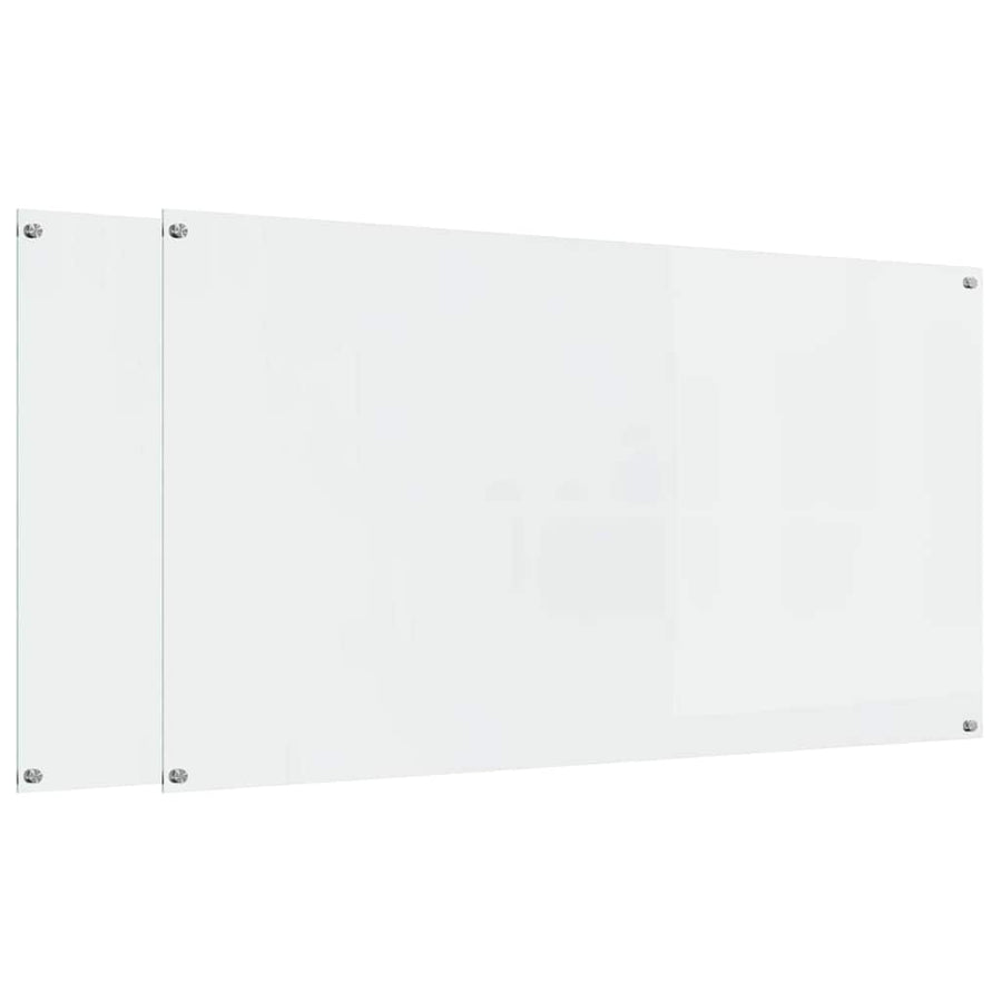 Keuken Spatscherm 2 Pcs 110 X 60 Cm Gehard Glas Doorzichtig 2