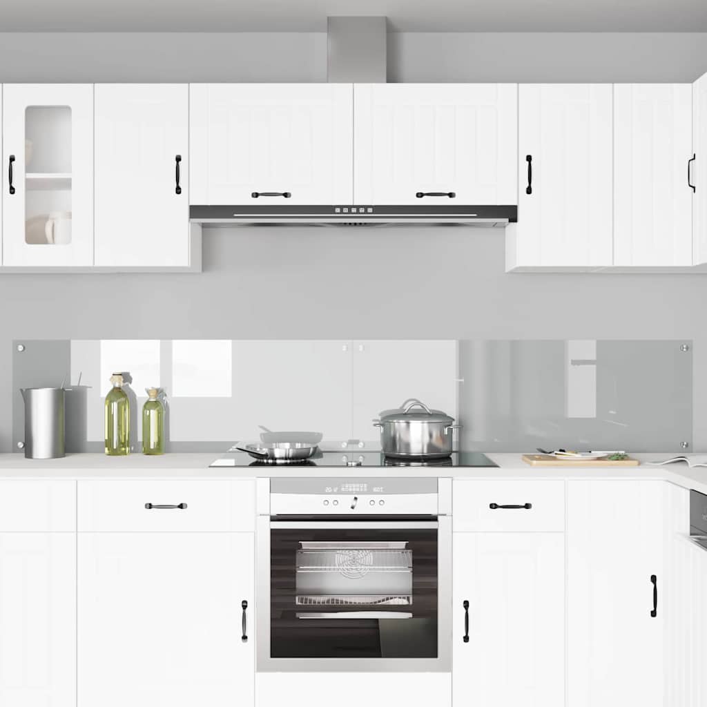 Keuken Achterwand 2 pcs Doorzichtig 120 x 40 cm gehard glas