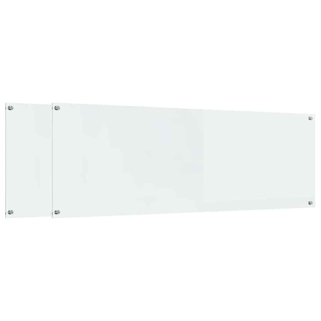 Keuken Achterwand 2 pcs Doorzichtig 120 x 40 cm gehard glas