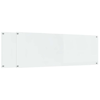 Keuken Achterwand 2 pcs Doorzichtig 120 x 40 cm gehard glas