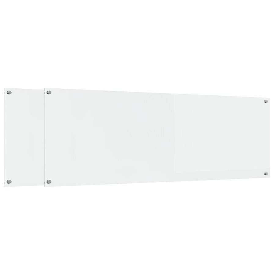 Keuken Achterwand 2 pcs Doorzichtig 120 x 40 cm gehard glas
