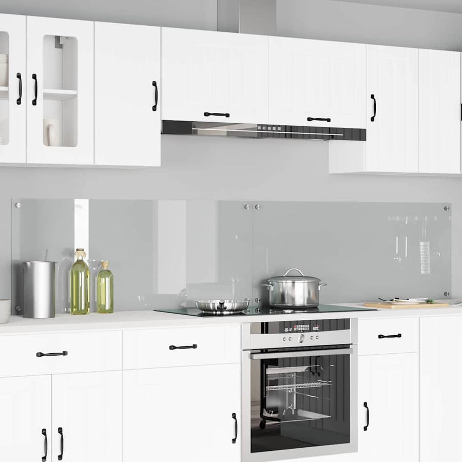 Keuken Achterwand 2 pcs Doorzichtig 120 x 50 cm gehard glas