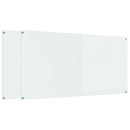 Keuken Achterwand 2 pcs Doorzichtig 120 x 60 cm gehard glas
