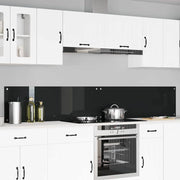 Keukenachterwand 120x40 cm gehard glas zwart