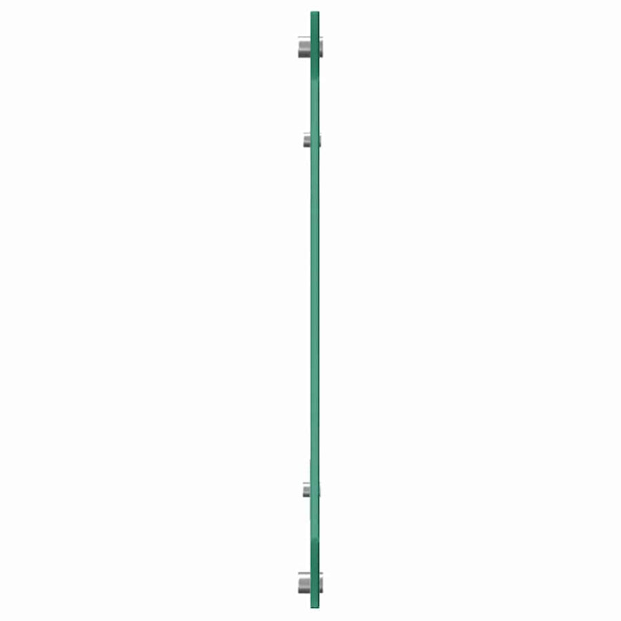Keukenachterwand 2 pcs Zwart 120 x 40 cm gehard glas
