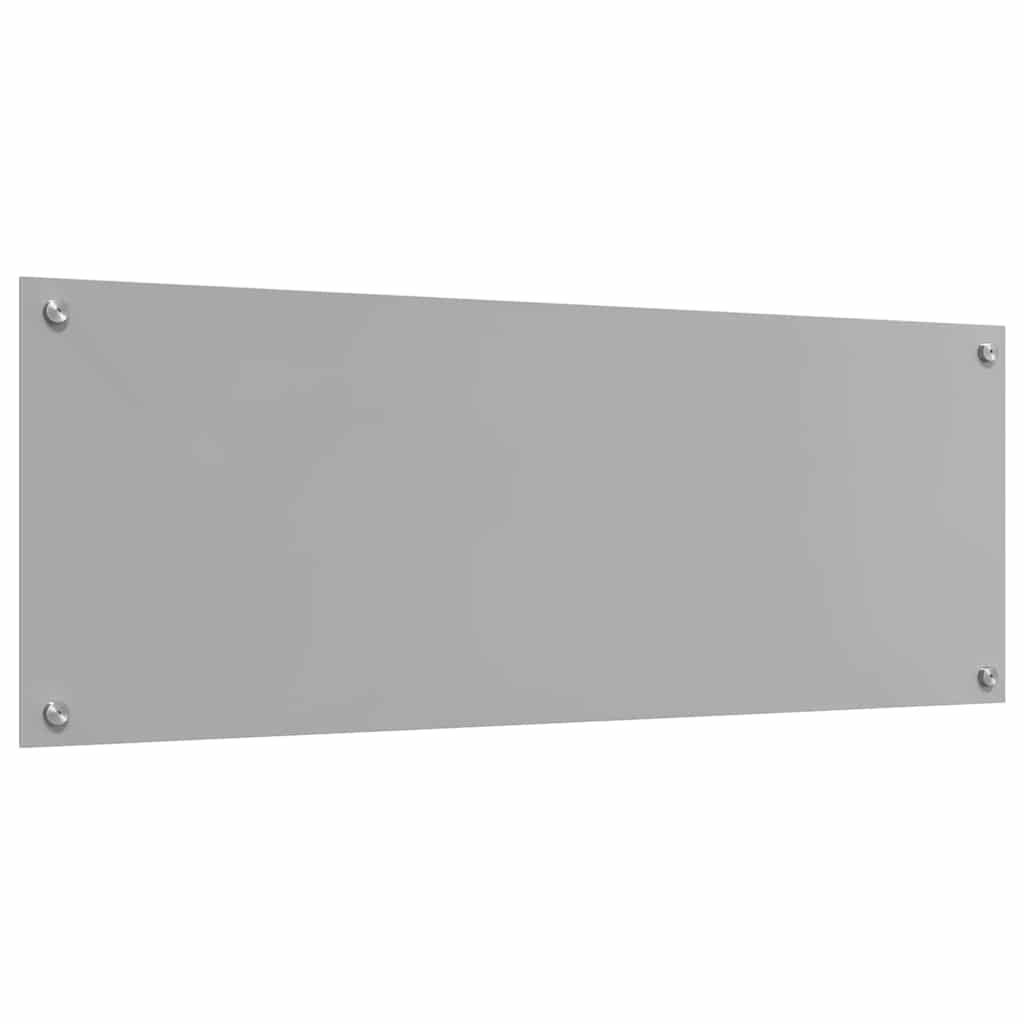 Keukenachterwand 2 st Lichtgrijs 110 x 40 cm gehard glas