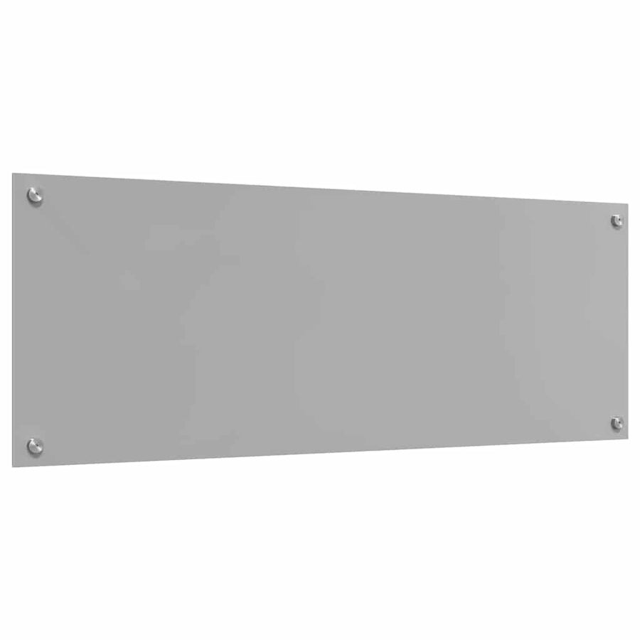 Keukenachterwand 2 st Lichtgrijs 110 x 40 cm gehard glas