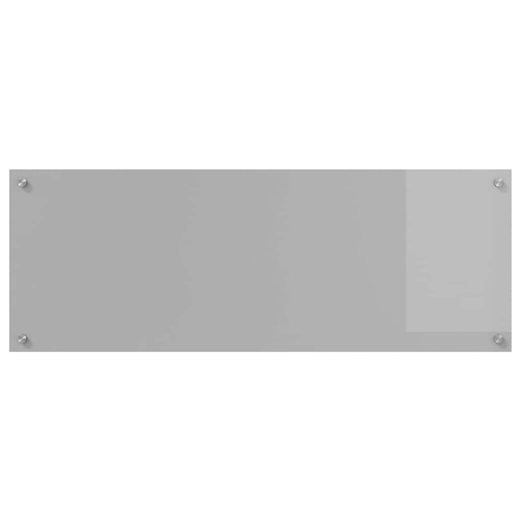 Keukenachterwand 2 st Lichtgrijs 110 x 40 cm gehard glas