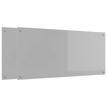 Keuken Achterwand 2 pcs Lichtgrijs 110 x 50 cm gehard glas