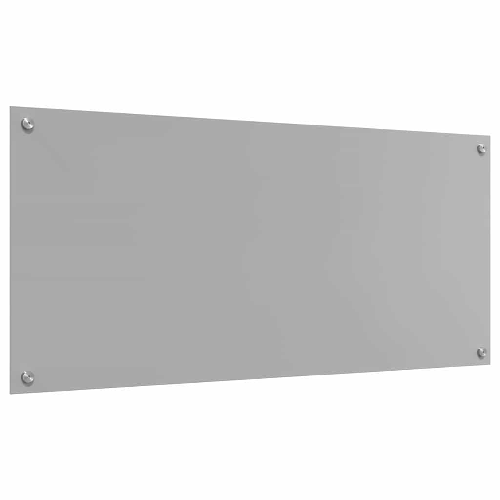 Keuken Achterwand 2 pcs Lichtgrijs 110 x 50 cm gehard glas