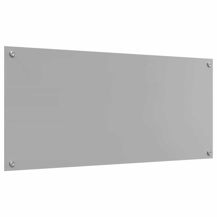 Keuken Achterwand 2 pcs Lichtgrijs 110 x 50 cm gehard glas