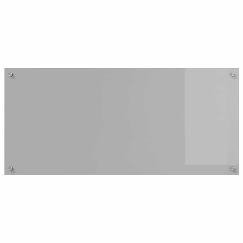 Keuken Achterwand 2 pcs Lichtgrijs 110 x 50 cm gehard glas