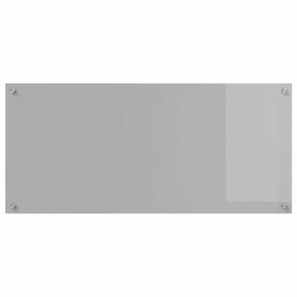 Keuken Achterwand 2 pcs Lichtgrijs 110 x 50 cm gehard glas