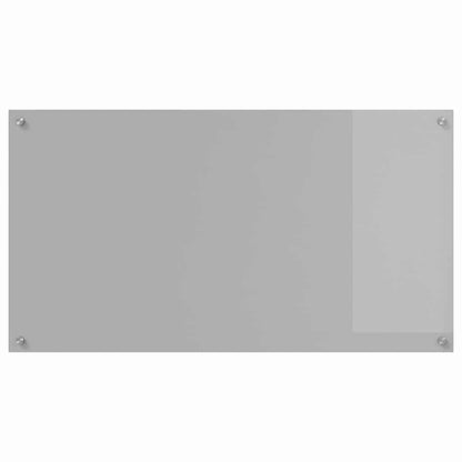Keuken Achterwand 2 pcs Lichtgrijs 110 x 60 cm gehard glas