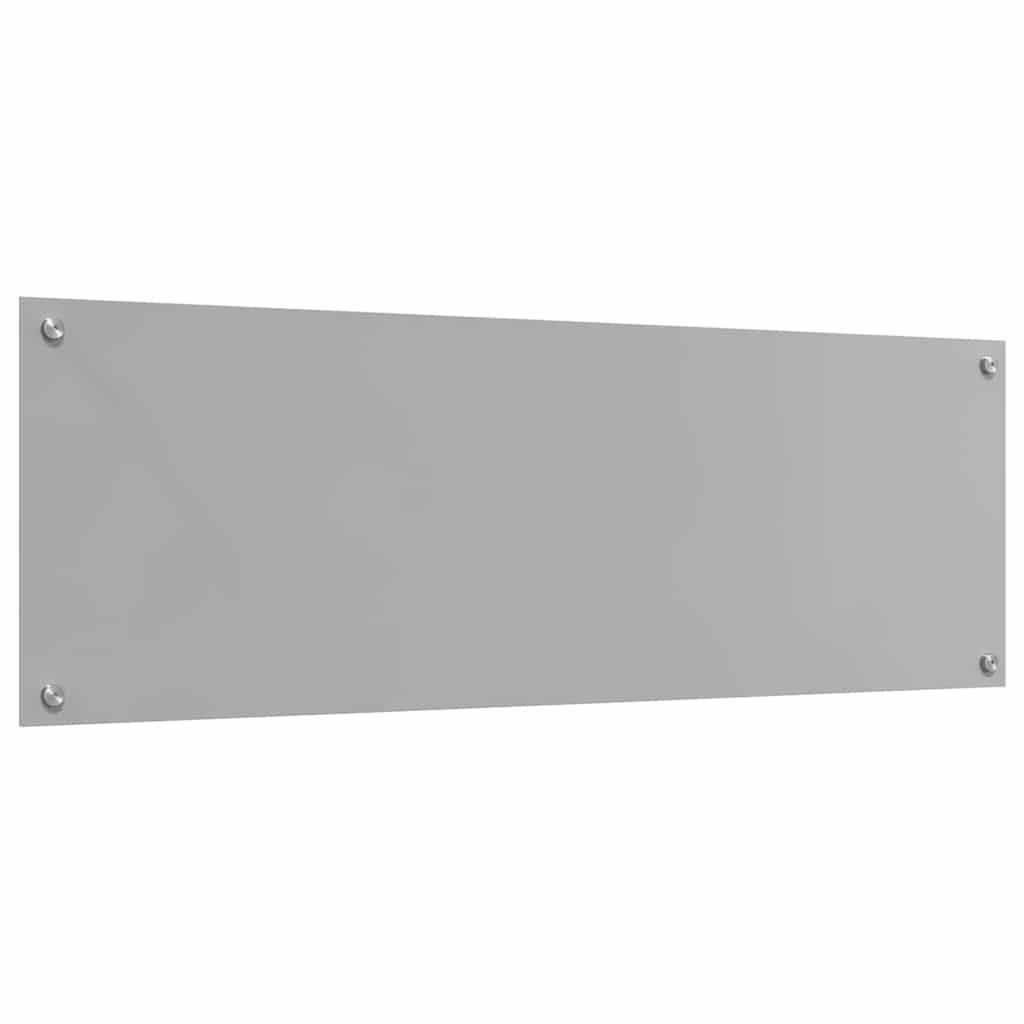 Keuken Achterwand 2 pcs Lichtgrijs 120 x 40 cm gehard glas