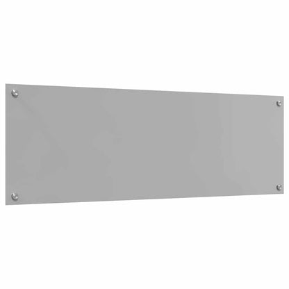 Keuken Achterwand 2 pcs Lichtgrijs 120 x 40 cm gehard glas