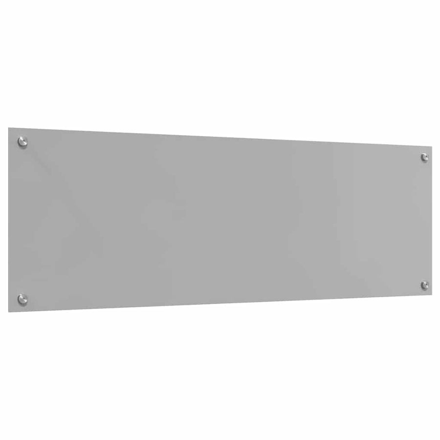 Keuken Achterwand 2 pcs Lichtgrijs 120 x 40 cm gehard glas
