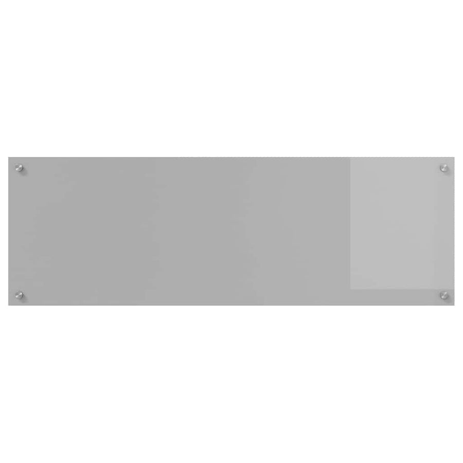 Keuken Achterwand 2 pcs Lichtgrijs 120 x 40 cm gehard glas