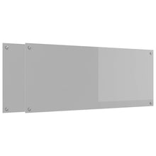 Keuken Achterwand 2 pcs Lichtgrijs 120 x 50 cm gehard glas