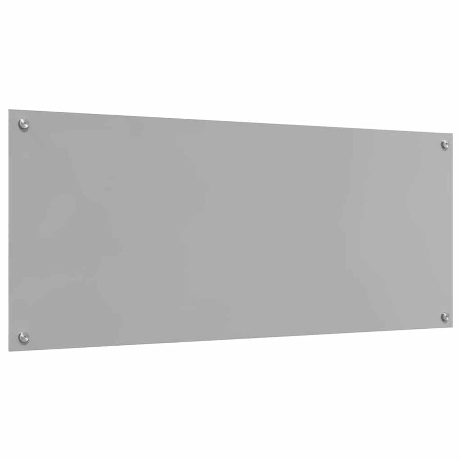 Keuken Achterwand 2 pcs Lichtgrijs 120 x 50 cm gehard glas