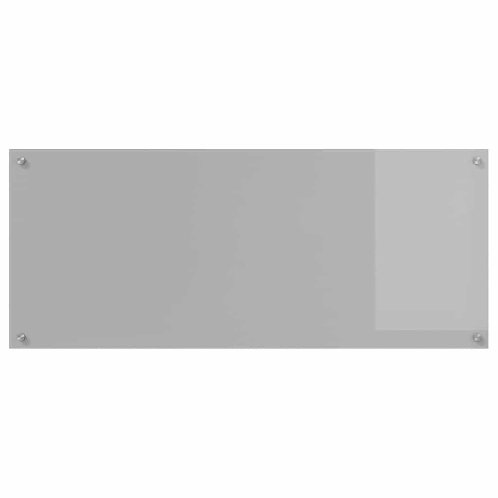Keuken Achterwand 2 pcs Lichtgrijs 120 x 50 cm gehard glas