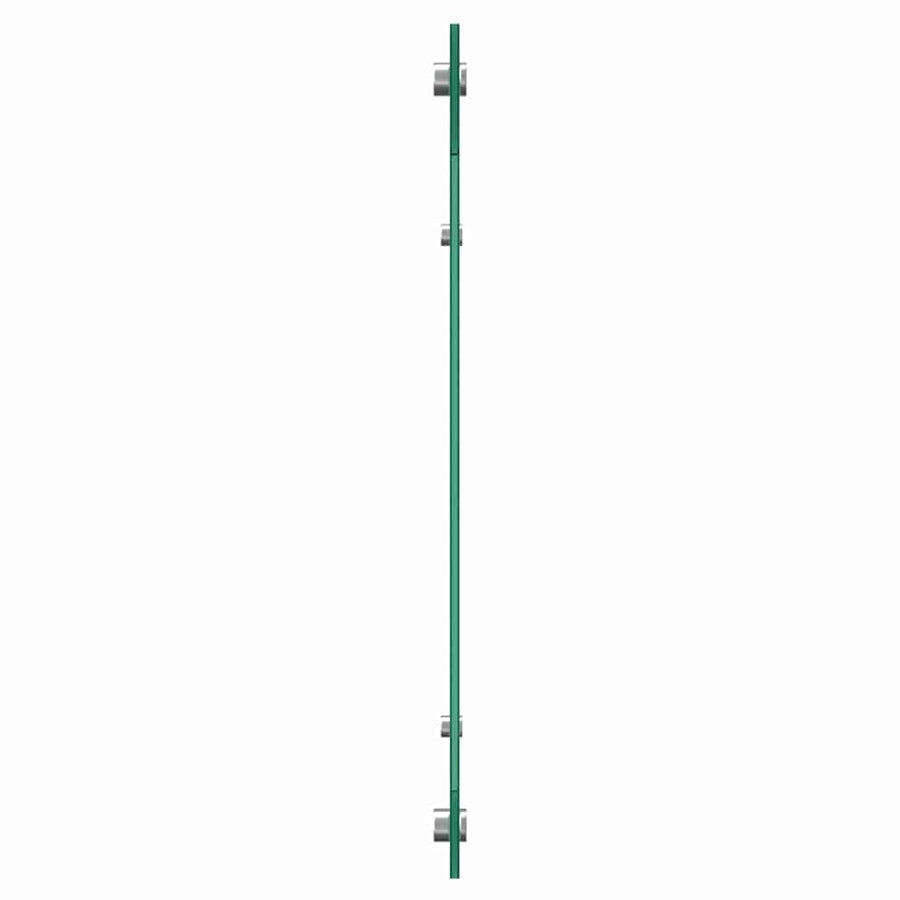 Keuken Achterwand 2 pcs Lichtgrijs 120 x 50 cm gehard glas