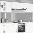 Keuken spatscherm 2 stuks 120x60 cm gehard glas lichtgrijs
