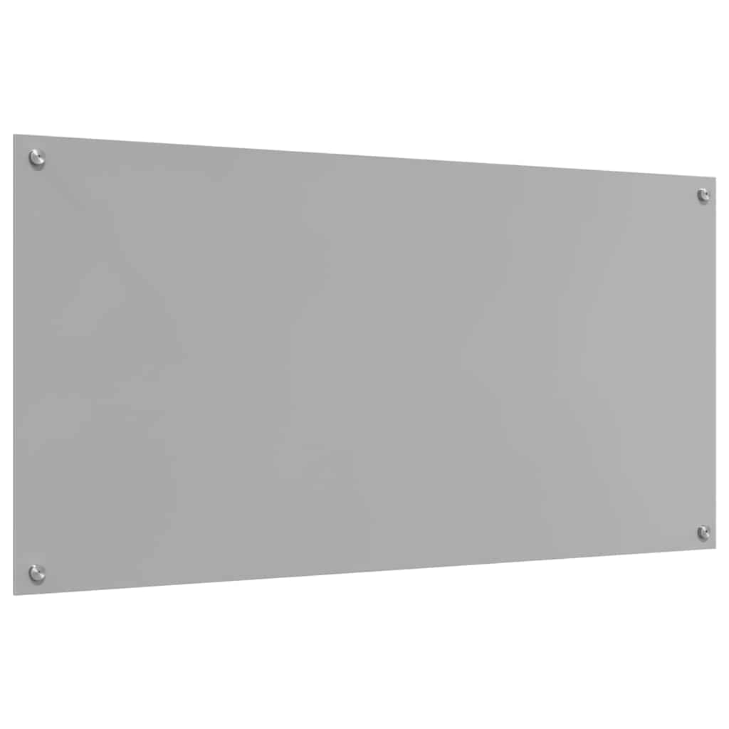 Keuken Achterwand 2 pcs Lichtgrijs 120 x 60 cm gehard glas