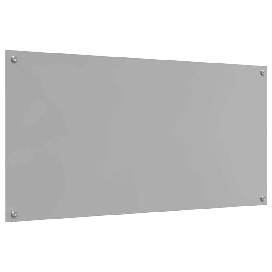 Keuken Achterwand 2 pcs Lichtgrijs 120 x 60 cm gehard glas