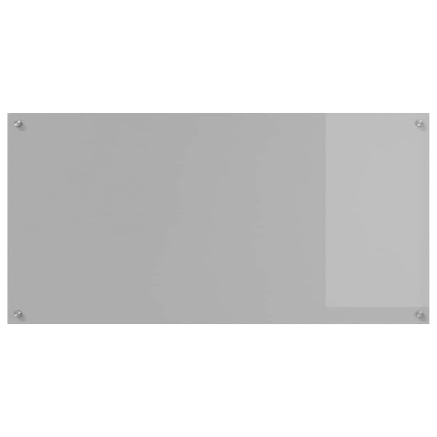Keuken Achterwand 2 pcs Lichtgrijs 120 x 60 cm gehard glas