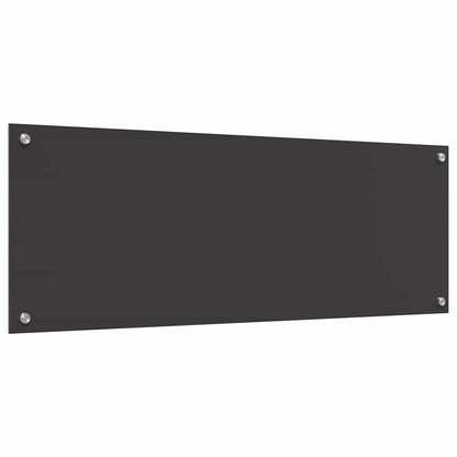 Keuken Achterwand 2 pcs Donkergrijs 110 x 40 cm gehard glas