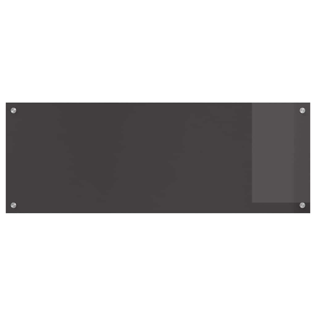 Keuken Achterwand 2 pcs Donkergrijs 110 x 40 cm gehard glas