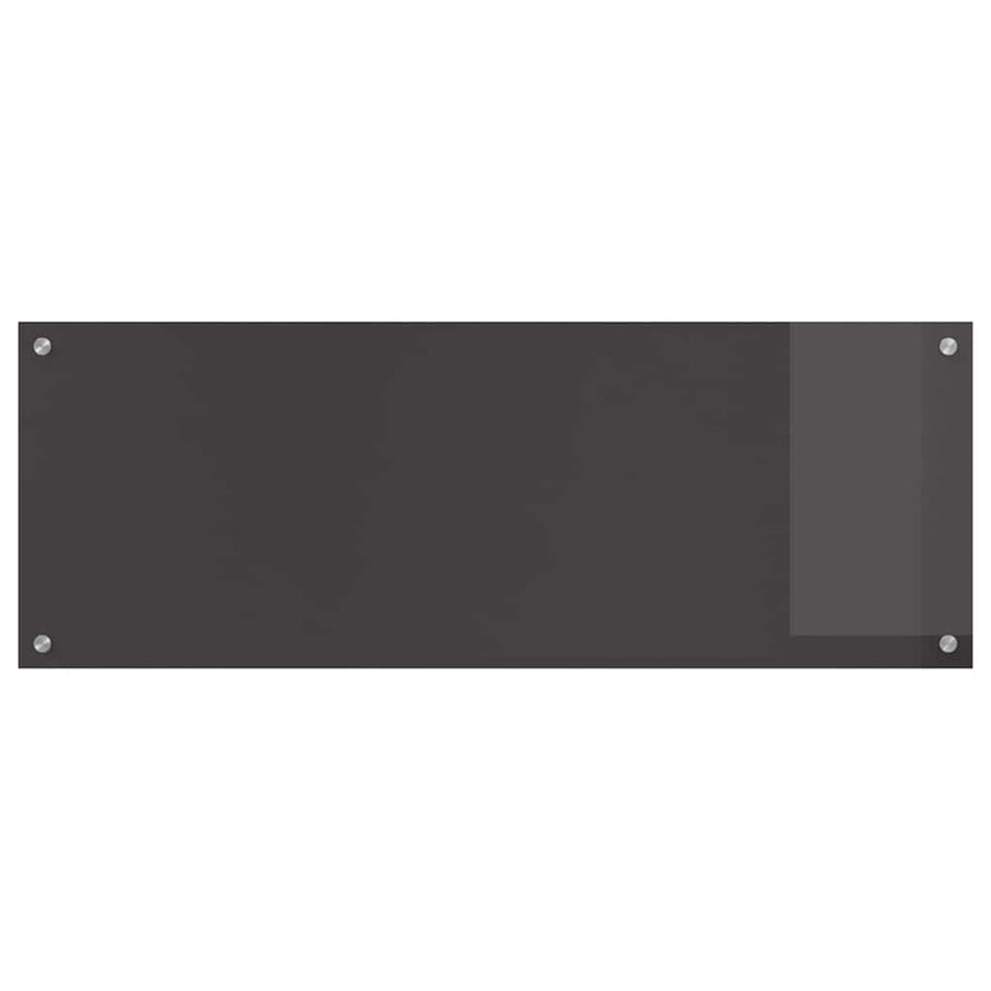 Keuken Achterwand 2 pcs Donkergrijs 110 x 40 cm gehard glas