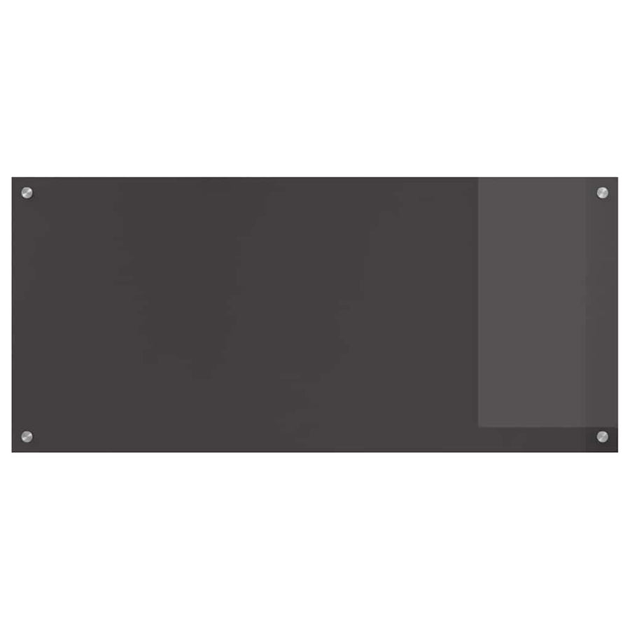 Keuken Achterwand 2 pcs Donkergrijs 110 x 50 cm gehard glas