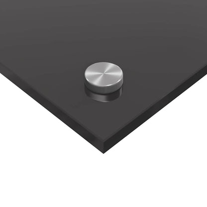 Keukenachterwand 2 pcs Donkergrijs 110 x 60 cm gehard glas