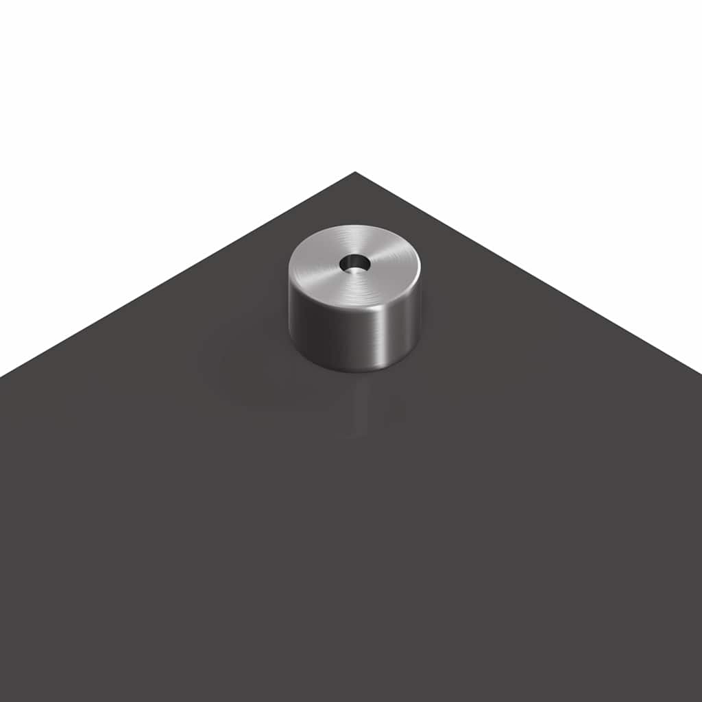 Keukenachterwand 2 pcs Donkergrijs 110 x 60 cm gehard glas