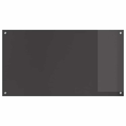 Keukenachterwand 2 pcs Donkergrijs 110 x 60 cm gehard glas