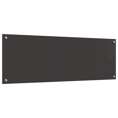 Keuken Achterwand 2 pcs Donkergrijs 120 x 40 cm gehard glas