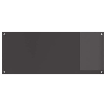Keukenachterwand 2 pcs Donkergrijs 120 x 50 cm gehard glas